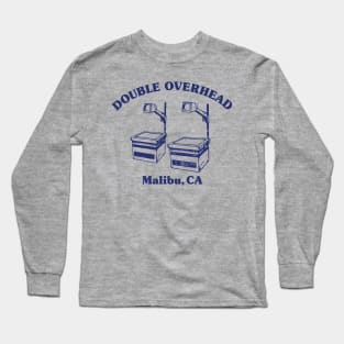 Double Overhead Malibu, California - Light Long Sleeve T-Shirt